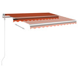 Automatska tenda na uvlačenje 3,5 x 2,5 m narančasto-smeđa 3069930