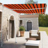 Samostojeća tenda na ručno uvlačenje 350x250cm narančasto-smeđa 3069520