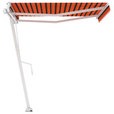 Samostojeća tenda na ručno uvlačenje 350x250cm narančasto-smeđa 3069520