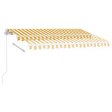 Samostojeća tenda na ručno uvlačenje 350 x 250 cm žuto-bijela 3069518