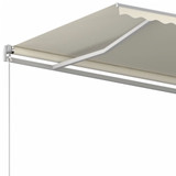 Automatska tenda na uvlačenje sa stupovima 3,5 x 2,5 m krem 3069927