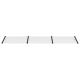 Nadstrešnica za vrata crna i prozirna 358,5x90 cm polikarbonat 153688