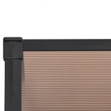 Nadstrešnica za vrata crna 239x90 cm polikarbonatna 153700