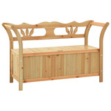 Klupa 107 x 45 x 75,5 cm od masivne jelovine 351777