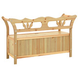 Klupa 107 x 45 x 75,5 cm od masivne jelovine 351777 Klupa 107 x 45 x 75,5 cm od masivne jelovine 351777