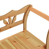 Klupa 107 x 45 x 75,5 cm od masivne jelovine 351777 Klupa 107 x 45 x 75,5 cm od masivne jelovine 351777