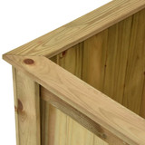 Povišena gredica 100 x 50 x 50 cm od impregnirane borovine 49094