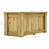 Povišena gredica 100 x 50 x 50 cm od impregnirane borovine 49094