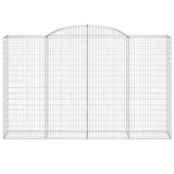 Lučne gabionske košare 2 kom 300x50x180/200cm pocinčano željezo 3146773 Lučne gabionske košare 2 kom 300x50x180/200cm pocinčano željezo 3146773