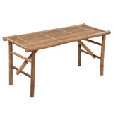 Sklopiva vrtna klupa s jastukom 118 cm od bambusa 3063854