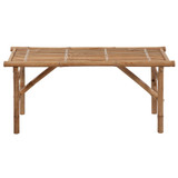 Sklopiva vrtna klupa s jastukom 118 cm od bambusa 3063872