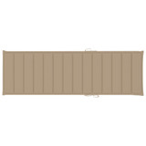 Ležaljka za sunčanje s bež jastukom od impregnirane borovine 3065822 Ležaljka za sunčanje s bež jastukom od impregnirane borovine 3065822