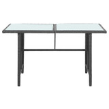 5-dijelna vrtna garnitura od poliratana s jastucima crna 43972