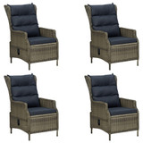 5-dijelni vrtni blagovaonski set smeđi 3067749