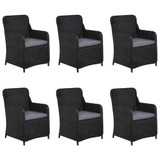 9-dijelni vrtni blagovaonski set crni 3067914