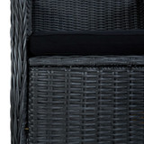 7-dijelni vrtni blagovaonski set tamnosivi 3067851