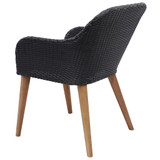 9-dijelni vrtni blagovaonski set crni 3067920