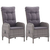 3-dijelni vrtni blagovaonski set sivi 3068689