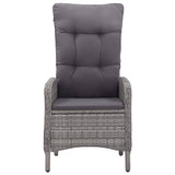 3-dijelni vrtni blagovaonski set sivi 3068689