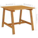 3-dijelni vrtni blagovaonski set sivi 3068689
