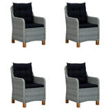 5-dijelni vrtni blagovaonski set svjetlosivi 3068791