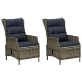 3-dijelna vrtna garnitura od poliratana s jastucima smeđa 3060150