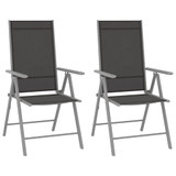 3-dijelni bistro set od aluminija i tekstilena srebrni 3070653