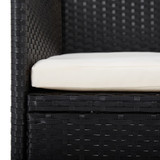 7-dijelni vrtni blagovaonski set s jastucima crni 3156641