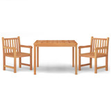 3-dijelni vrtni blagovaonski set od masivne tikovine 3157146