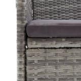 7-dijelni vrtni blagovaonski set s jastucima sivo-crni 3156621