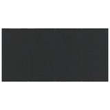 7-dijelni vrtni blagovaonski set crni pamučno uže i čelik 3156541