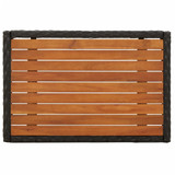 4-dijelni vrtni blagovaonski set od poliratana s jastucima crni 3185084 4-dijelni vrtni blagovaonski set od poliratana s jastucima crni 3185084