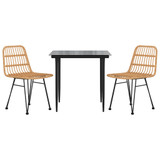 3-dijelni vrtni blagovaonski set od poliratana 3157873