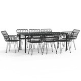 9-dijelni vrtni blagovaonski set od poliratana 3157872