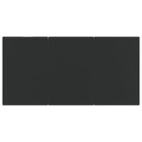 9-dijelni vrtni blagovaonski set crno-sivi od poliratana 3185206