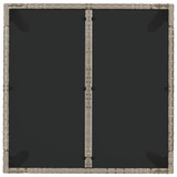 3-dijelni vrtni blagovaonski set sivi od poliratana 3184981