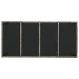 7-dijelni vrtni blagovaonski set sivi od poliratana 3184985