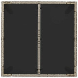 3-dijelni vrtni blagovaonski set sivi od poliratana 3185029