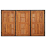 5-dijelni vrtni blagovaonski set s jastucima od poliratana crni 3185076