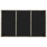 7-dijelni vrtni blagovaonski set sivi od poliratana 3184984