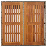 3-dijelni vrtni blagovaonski set sivi od poliratana 3184993