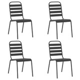 5-dijelni vrtni blagovaonski set antracit čelični 3187991