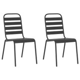 3-dijelni vrtni blagovaonski set antracit čelični 3187985