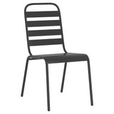 3-dijelni vrtni blagovaonski set antracit čelični 3187985