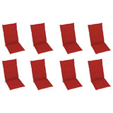 Sklopive vrtne stolice s jastucima 8 kom masivno bagremovo drvo 3075060