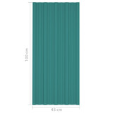 Krovni paneli 36 kom od pocinčanog čelika zeleni 100 x 45 cm 317212 Krovni paneli 36 kom od pocinčanog čelika zeleni 100 x 45 cm 317212