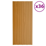Krovni paneli 36 kom od pocinčanog čelika boja drva 100 x 45 cm 317220 Krovni paneli 36 kom od pocinčanog čelika boja drva 100 x 45 cm 317220