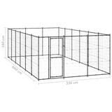 Vanjski kavez za pse čelični 21,78 m² 3082323 Vanjski kavez za pse čelični 21,78 m² 3082323