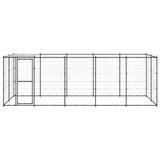 Vanjski kavez za pse s krovom čelični 12,1 m² 3082294