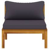 3-dijelna vrtna garnitura od masivnog drva bagrema s jastucima 3086921